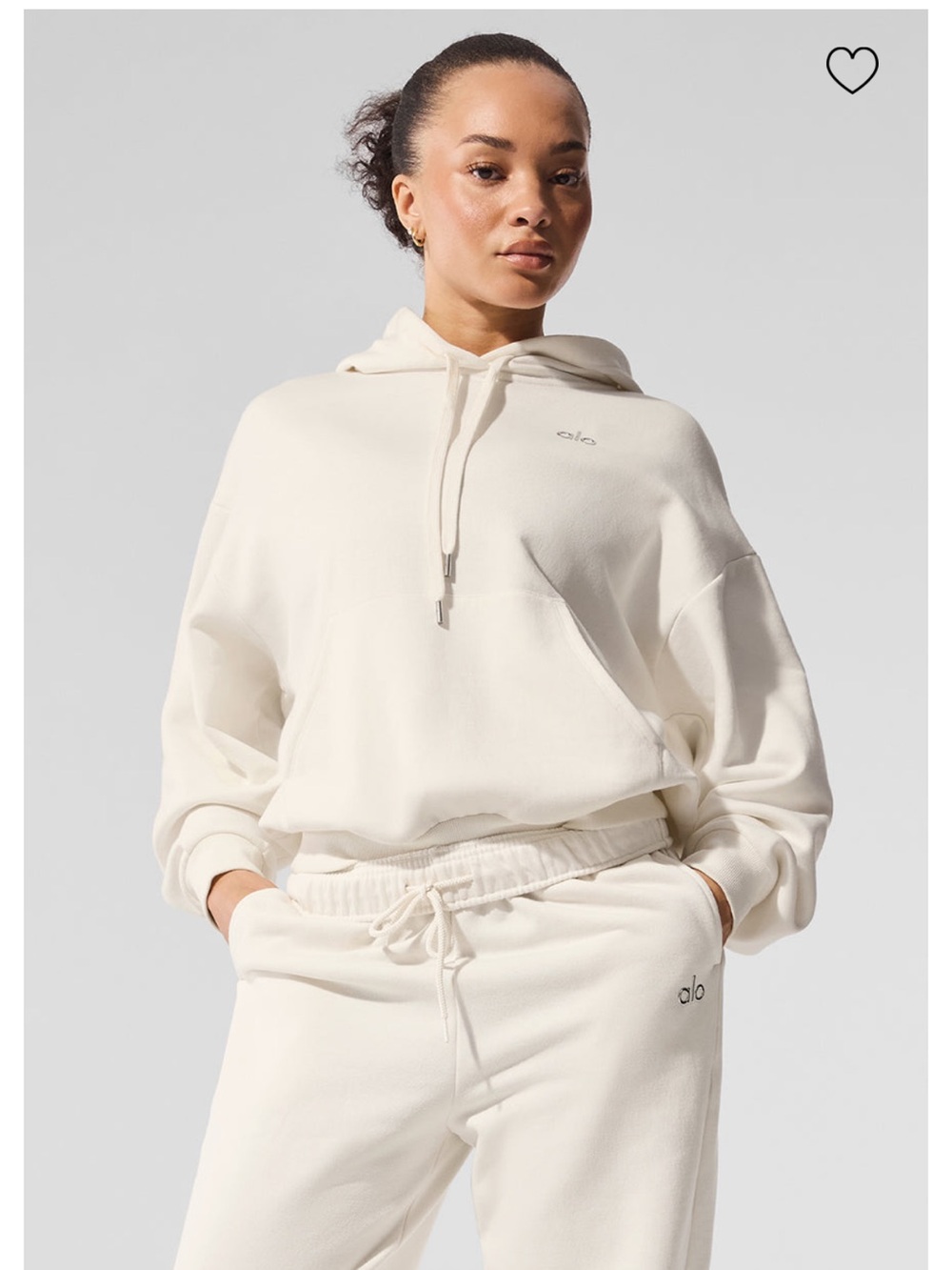 ALO Yoga Accolade Hoodie in Ivory